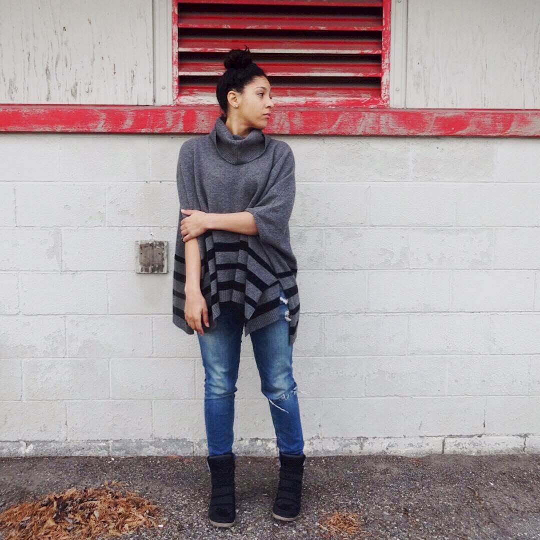 2 Ways to Wear a Poncho this Fall|Lil Miss JB Style