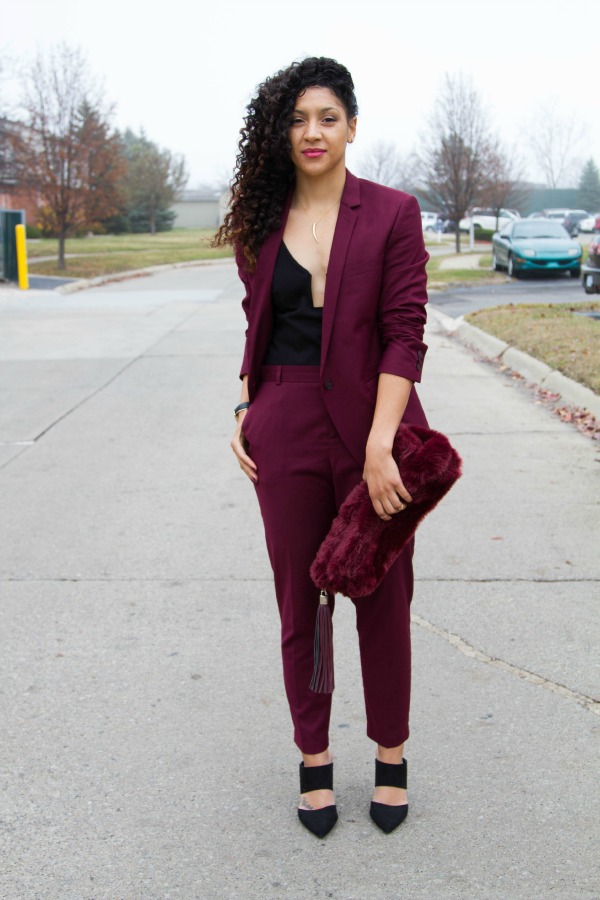 Holiday Dressing Burgundy Outift