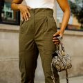 green pants outfit, chic fall outfit ideas for women, latest fashion trends for women, black fashion bloggers inspiration, affordable green pants outfit ideas black girl