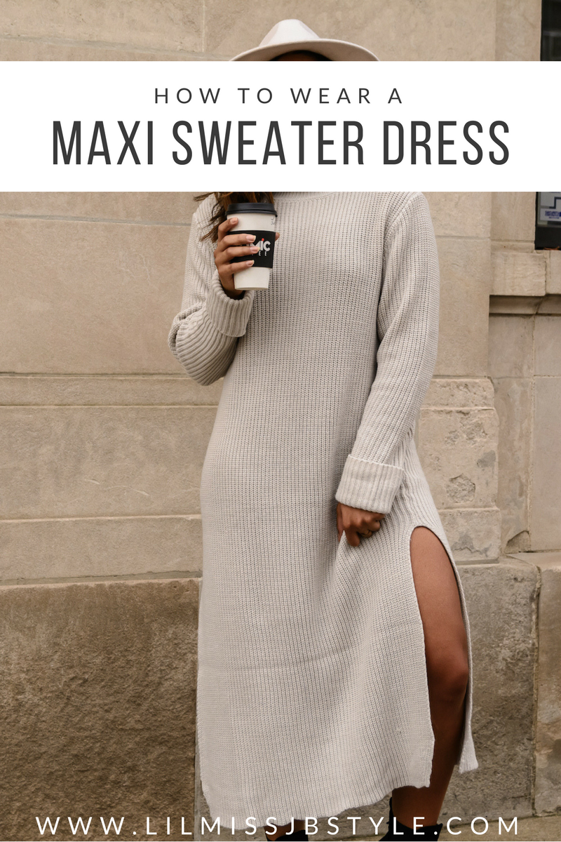 How to Style a Cozy Sweater Dress