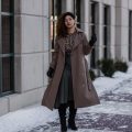 Guide on How to Wear a Leather Midi Skirt|Detroit Fashion Blog: chic winter outfit for young women, topshop leather midi skirt for women, winter fashion for women