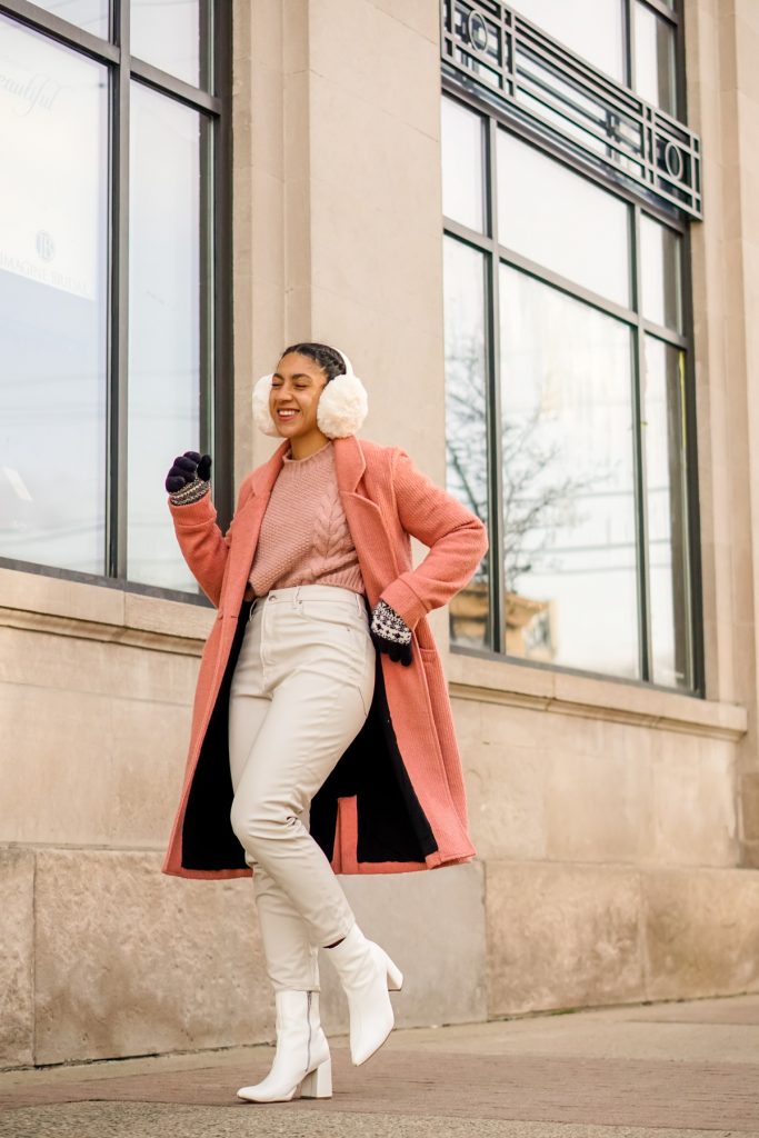 pink and white outfit black girl, spring outfits women, colorblock outfits, black fashion blogger style outfit, spring fashion